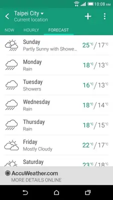 HTC Weather android App screenshot 0