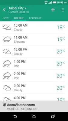 HTC Weather android App screenshot 1